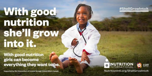 with good nutrition, she'll grow into it