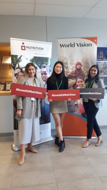 food for thought event at university of ottawa hosted by nutrition international and world vision canada 