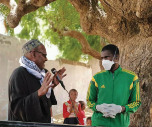 Makhfou Gueye, President of the Community Actors and Secretary General of the Network of Community Actors in the District of Keur Massar, Senegal. 